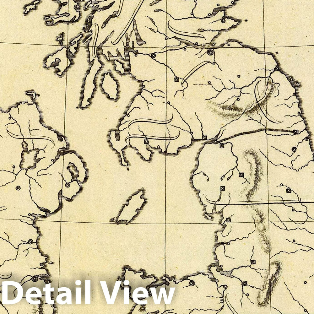 Historic Map : Insulae Britannicae. The British Isles. E.P. delint. S.I. Neele sculp, 352 Strand, 1804 Atlas - Vintage Wall Art
