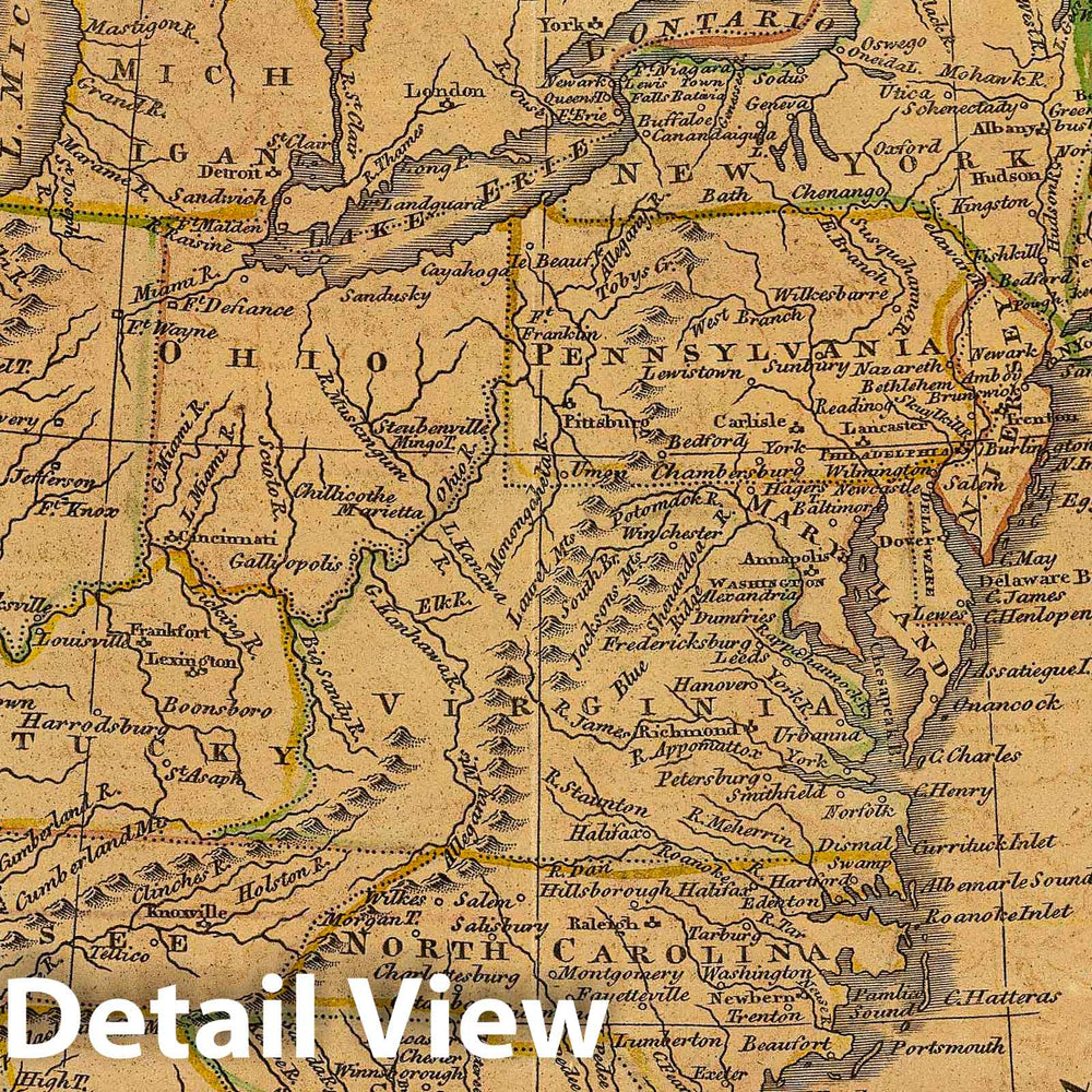 Historic Map : The United States. Published by Cummings & Hilliard, No. 1, Cornhill, Boston. H. Morse Sc. (1821?), 1821 Atlas - Vintage Wall Art