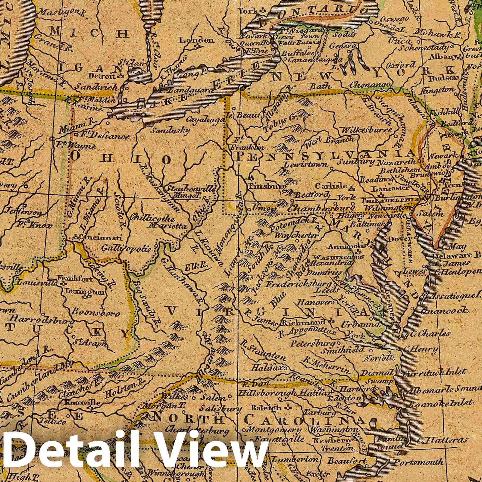 United States, 1821 - Historical Map Print