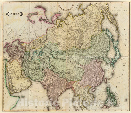 Historic Map : (Composite of) Asia. Published by D. Lizars, Edinburgh. (1831?), 1831 Atlas - Vintage Wall Art