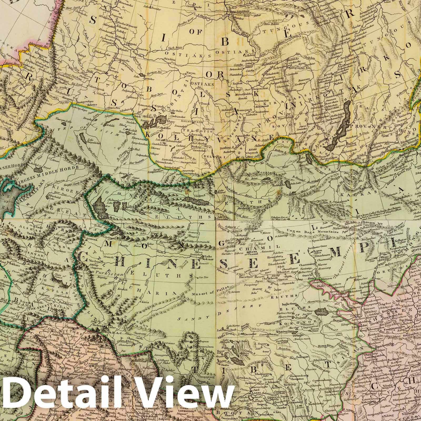 Historic Map : (Composite of) Asia. Published by D. Lizars, Edinburgh. (1831?), 1831 Atlas - Vintage Wall Art