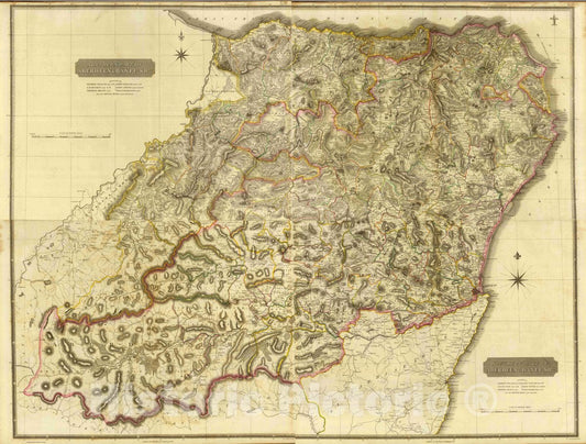 Historic Map : Composite: Aberdeen, Banff S, 1832 Atlas - Vintage Wall Art