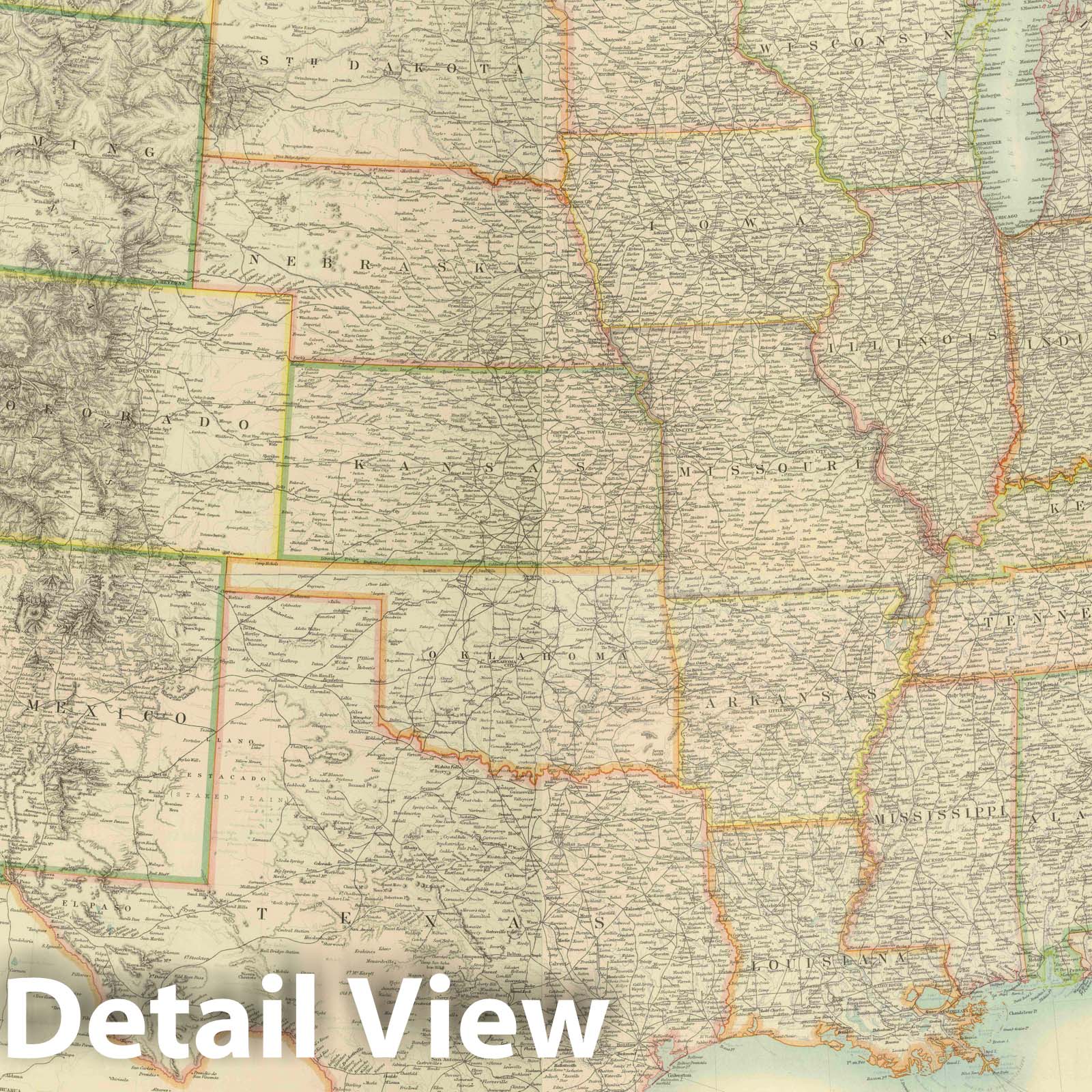 United States of North America, 1912 - Historical Map Print