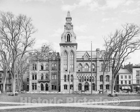 Historic Black & White Photo - New Haven, Connecticut - New Haven City Hall, c1907 -