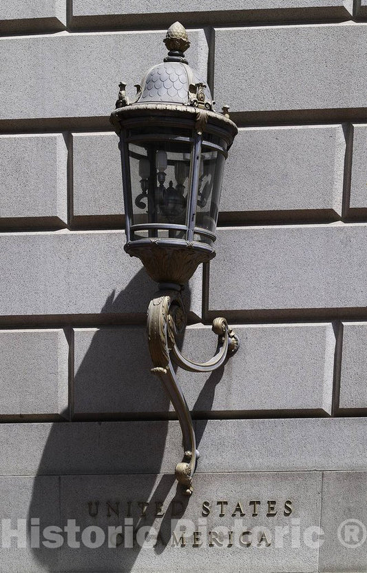 Photo - Exterior lamp Detail, Federal Building, San Francisco, California- Fine Art Photo Reporduction