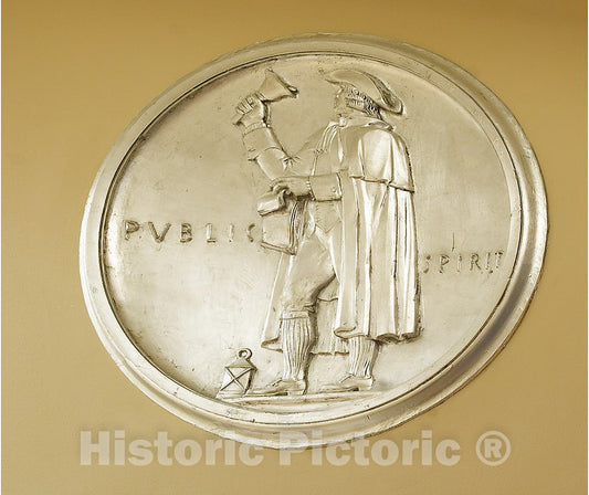 Photo - Sculpture Public Spirit Located in Fifth Floor Elevator, Bank 9, Department of Justice, Washington, D.C.- Fine Art Photo Reporduction