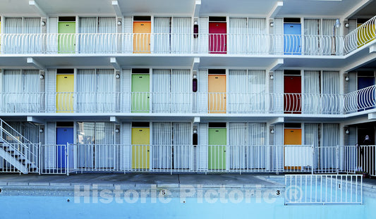 Wildwood, NJ Photo - Colorful Historic Motel, Wildwood, New Jersey