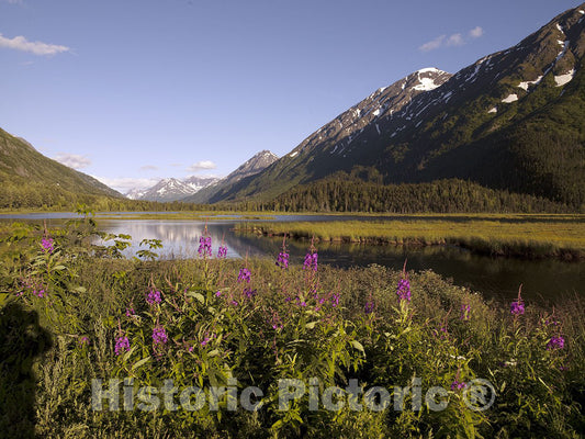 Chugach Mountains, AK Photo - Scenic View from The Seward Highway-