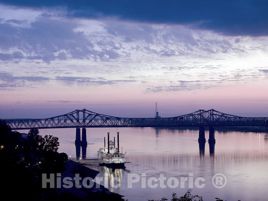 Natchez, MS Photo - Mississippi River in Natchez, Mississippi