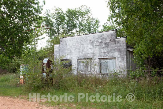 Photo - Old gas station in Monroe County, Alabama- Fine Art Photo Reporduction