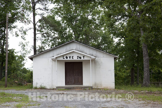 Alabama Photo - Love Joy Church in Rural Alabama