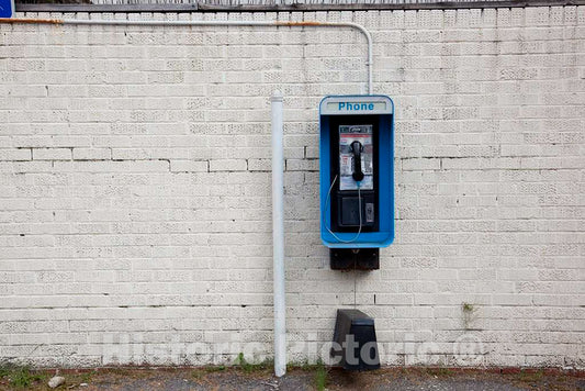 Photo - Pay telephone in a small town motel in Alabama- Fine Art Photo Reporduction
