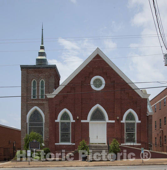 Photo - First Baptist Church in Tuscumbia, Alabama- Fine Art Photo Reporduction