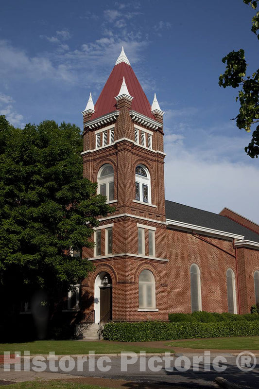 Photo - First Presbyterian Church, Established in 1818, was The First Church Organized in Florence, Alabama- Fine Art Photo Reporduction