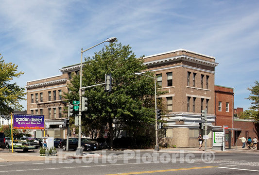Photo - Street scene on 14th St. near S St, NW, Washington, D.C.- Fine Art Photo Reporduction
