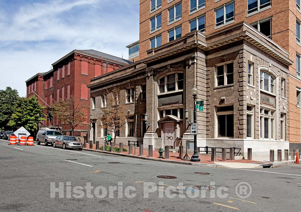 Photo - Small Office Building, Bud Doggett's Way and G Pl, NW, Washington, D.C.- Fine Art Photo Reporduction