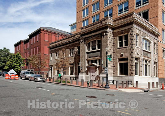Photo - Small Office Building, Bud Doggett's Way and G Pl, NW, Washington, D.C.- Fine Art Photo Reporduction