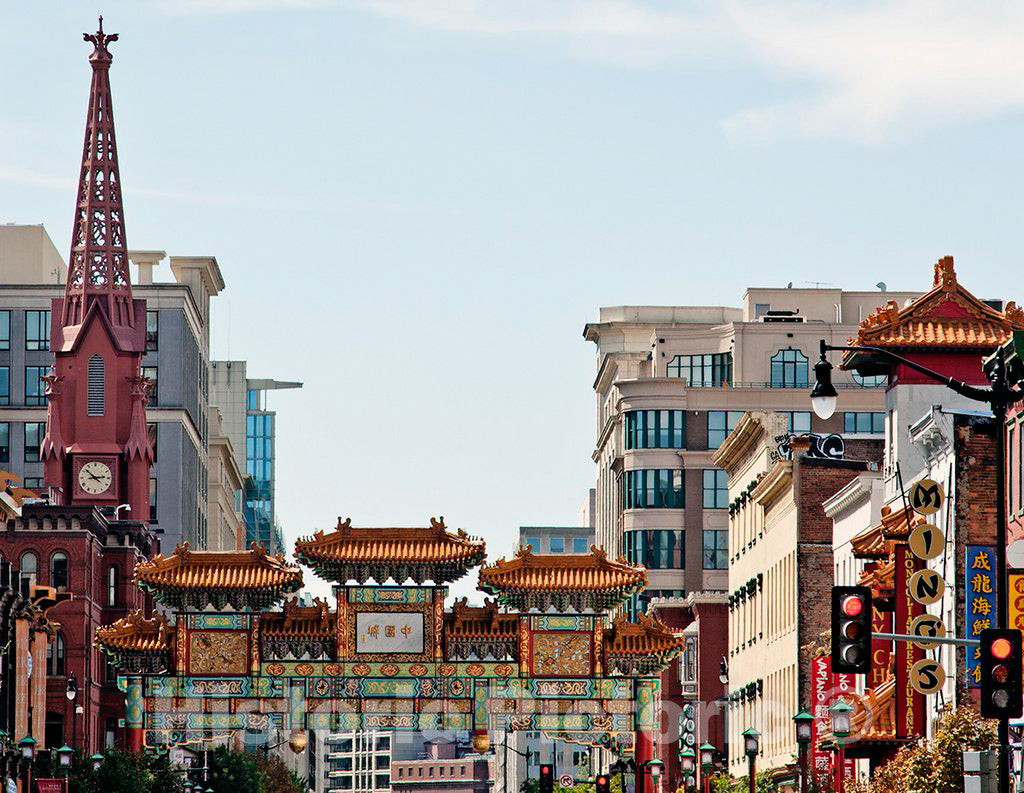 Photo - Chinatown pagoda, H St, NW, Washington, D.C.- Fine Art Photo Reporduction