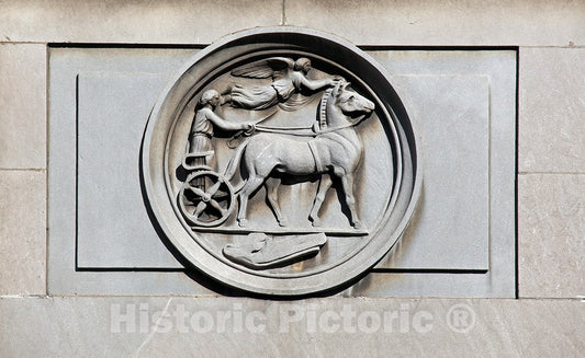 Photo - Architectural Details on The National Bank of Washington at The Corner of 14th and G St, NW, Washington, D.C.- Fine Art Photo Reporduction