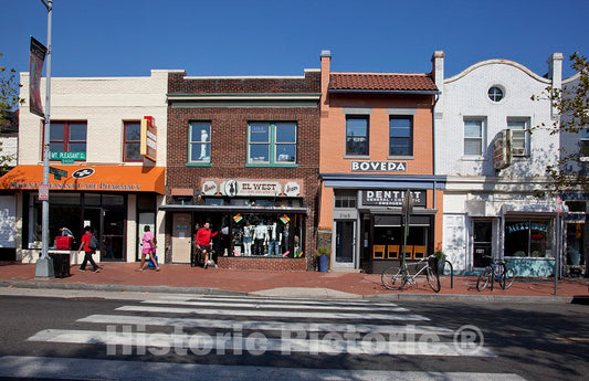 Photo - Mt. Pleasant Neighborhood, Located on Mt. Pleasant St. Near Intersection with Kilbourne Pl, NW, Washington, D.C.- Fine Art Photo Reporduction