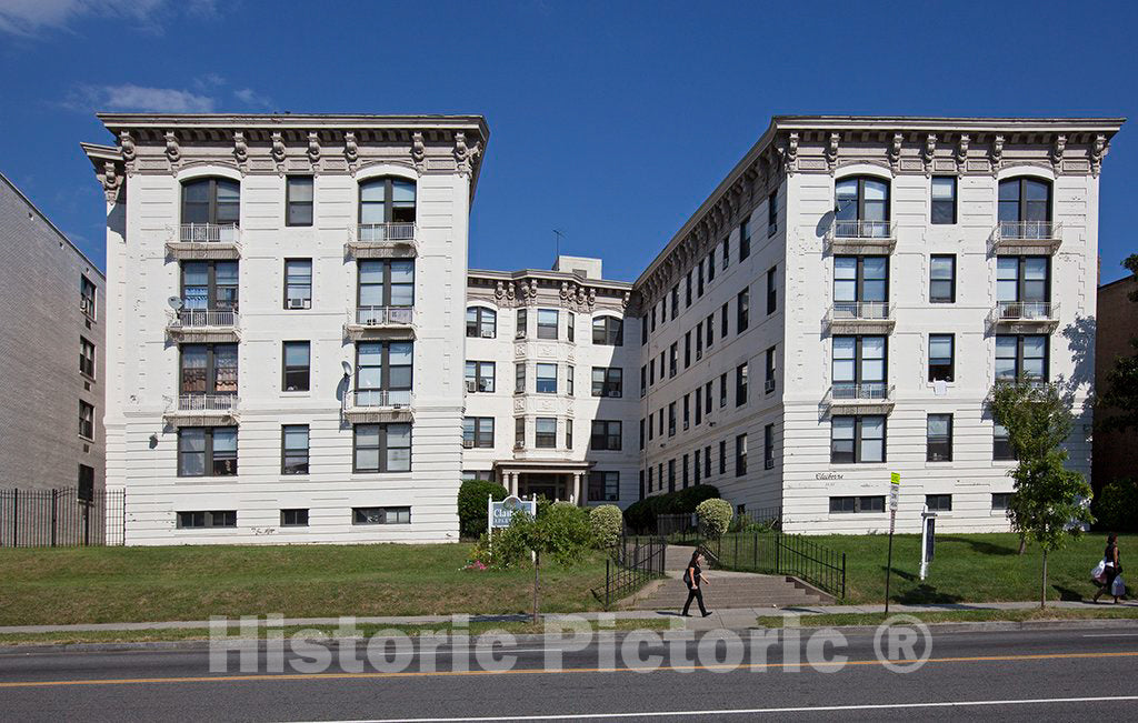 Photo - Claiborne Apartment Building, 3033 16th St, NW, Washington, D.C.- Fine Art Photo Reporduction