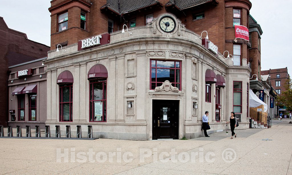 Photo - BB&T Bank Building, The Corner of Columbia Road and 18th St, NW, Washington, D.C.- Fine Art Photo Reporduction