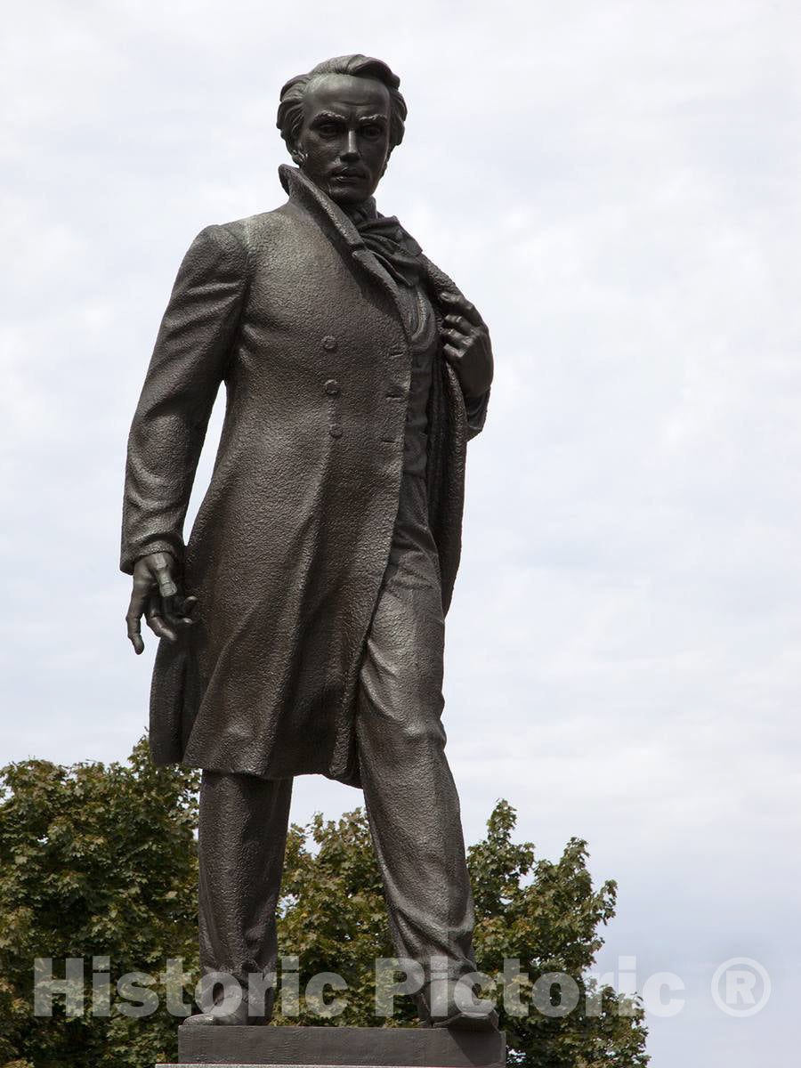 Photo - Taras Shevchenko Statue, 22nd St. Near Intersection with P St, NW, Washington, D.C.- Fine Art Photo Reporduction