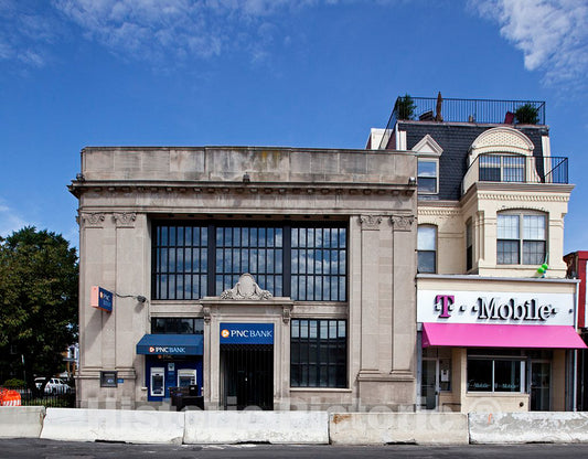 Photo - Building, H St. Near Intersection with 8th St, NE, Washington, D.C.- Fine Art Photo Reporduction