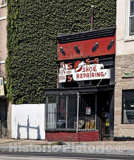 Photo- Buildings, H St. Near Intersection with 12th St, NE, Washington, D.C. 1 Fine Art Photo Reproduction