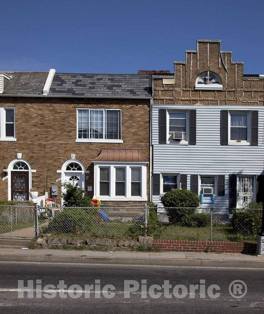 Photo - Row Houses in NE, Washington, D.C.- Fine Art Photo Reporduction