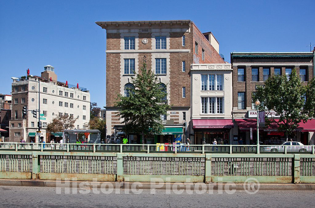 Photo - Buildings, Connecticut Ave. Near Q St, in The Dupont Circle Area, NW, Washington, D.C.- Fine Art Photo Reporduction
