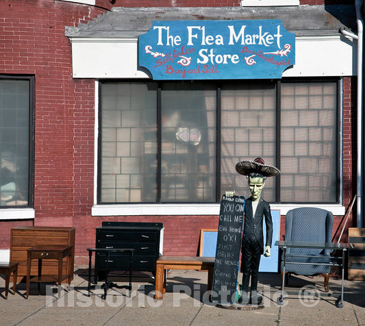 Photo - Flea Market Store, North Capitol St. Near Intersection with Quincy Pl, NW, Washington, D.C.- Fine Art Photo Reporduction