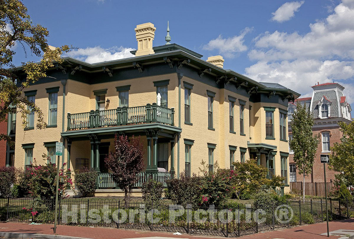Washington, D.C. - 16x24 Photo - Historic Victorian architecture at LeDroit Park-
