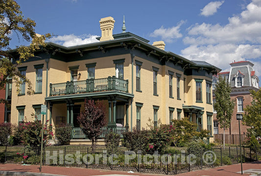 Washington, D.C. - 16x24 Photo - Historic Victorian architecture at LeDroit Park-