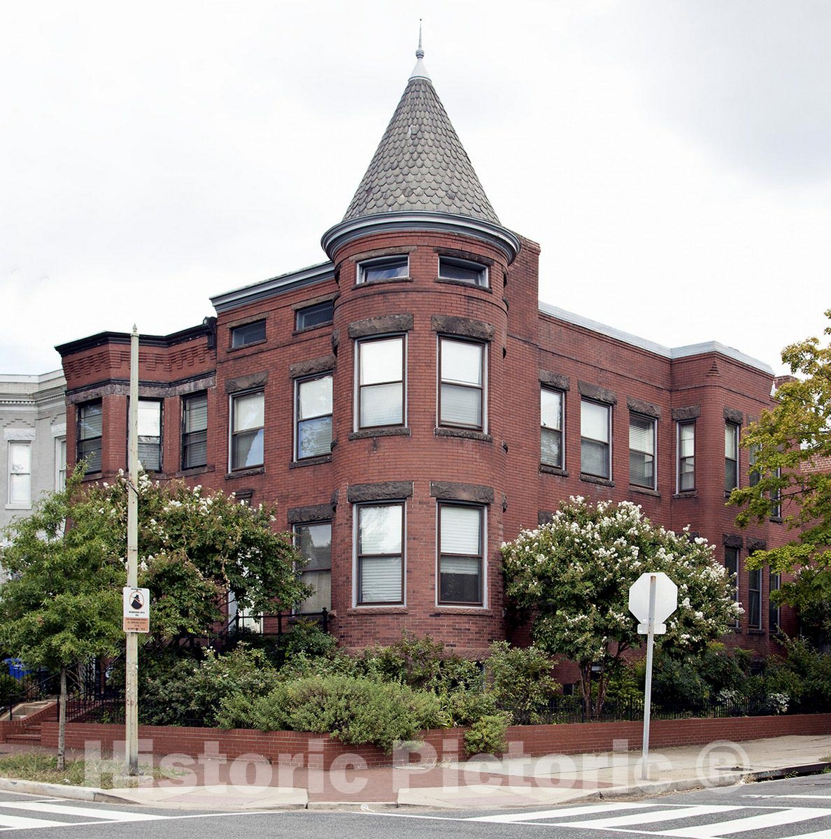 Washington, D.C. Photo - Row Houses at The Corner of 8th and C St-