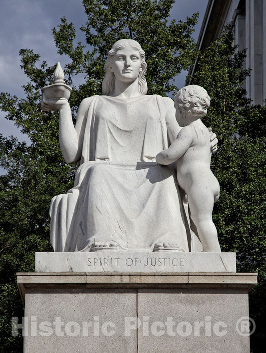 Washington, D.C. -Photo -Spirit of Justice Statue at The Rayburn Building-