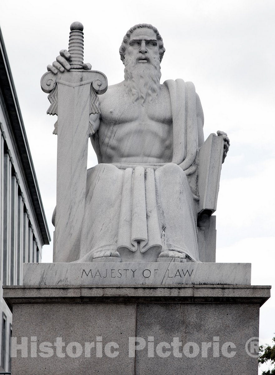 Washington, D.C. -Photo -Majesty of Law Statue at The Rayburn Building-