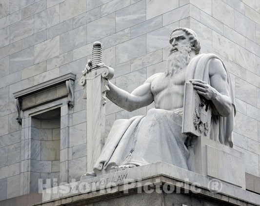 Washington, D.C. Photo -Majesty of Law Statue at The Rayburn Building-