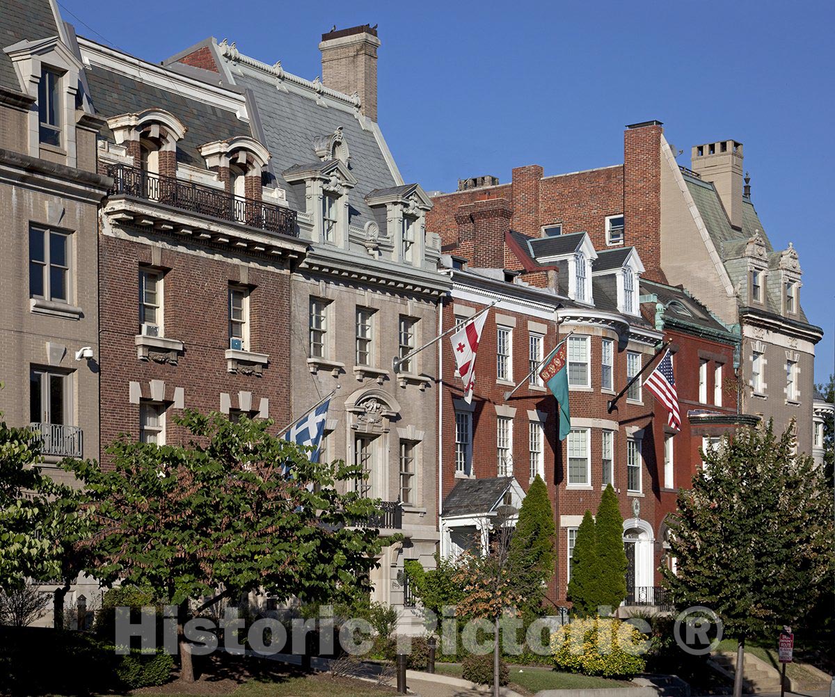 Washington, D.C. Photo - Embassy Row, Massachusetts Ave, NW, Washington, D.C