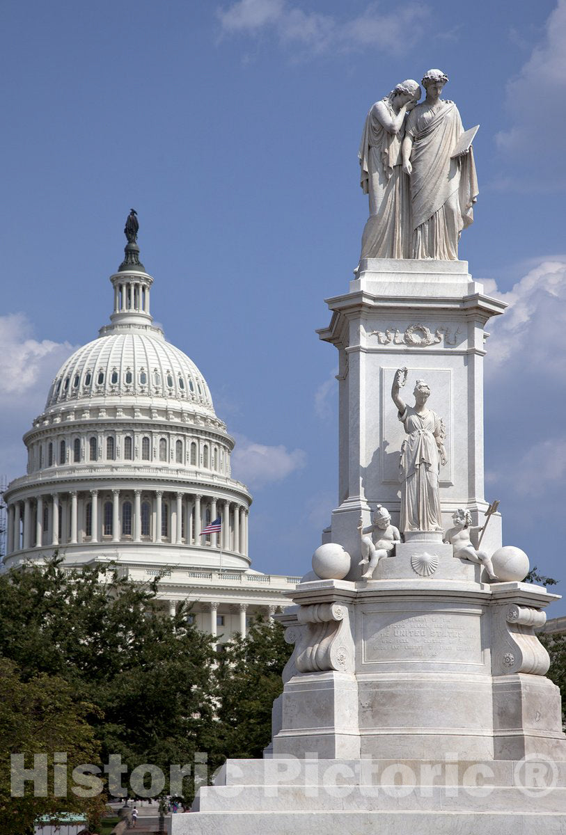 Washington, D.C. Photo - The Peace Monument Located in Peace Circle on The Grounds of The U.S. Capitol-
