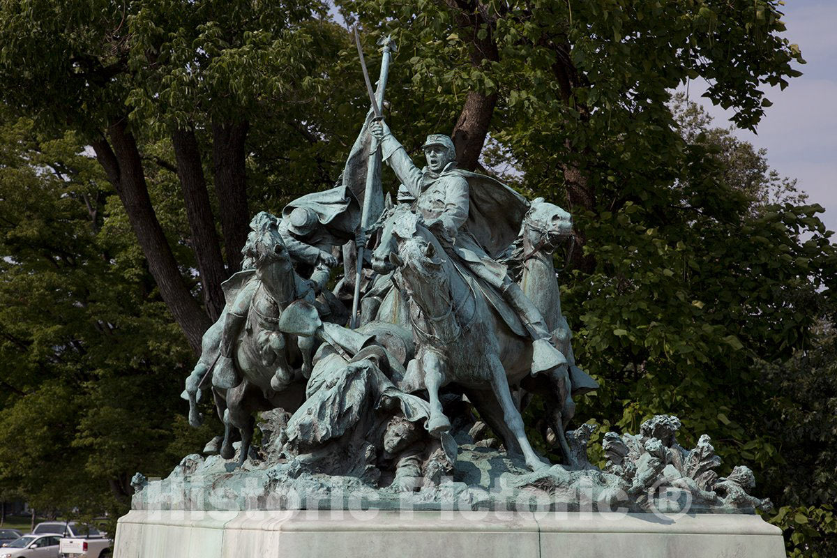 Washington, D.C. Photo - The Cavalry Sculpture below the United States Capitol-