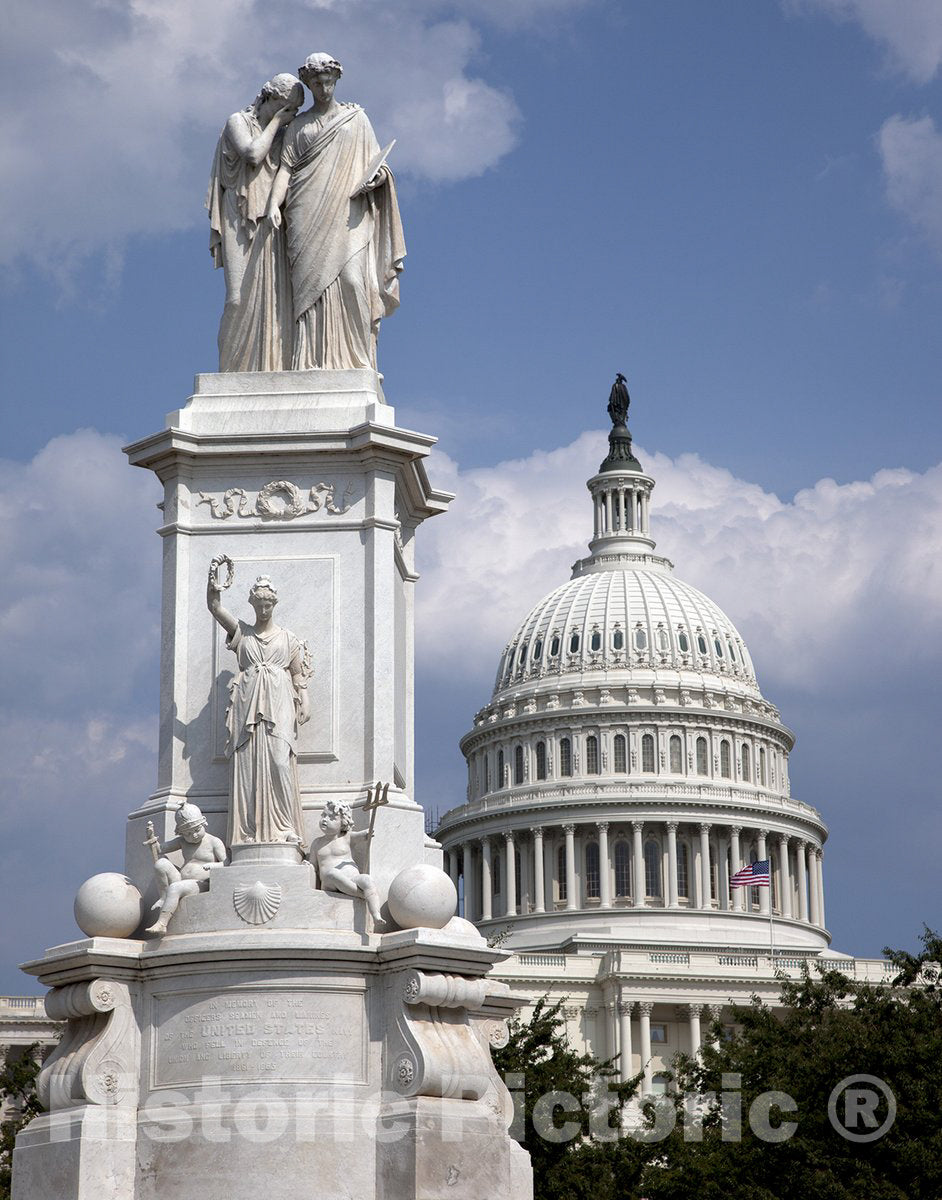 Washington, D.C. Photo - The Peace Monument Located in Peace Circle on The Grounds of The U.S. Capitol-
