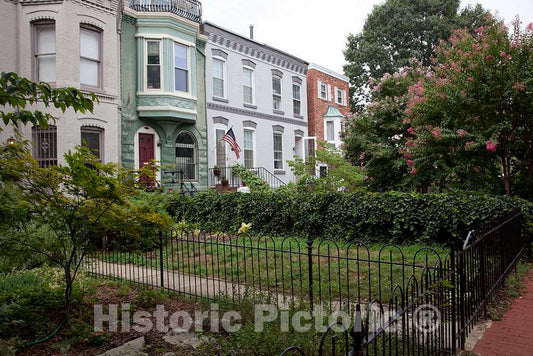 Photo- Row Houses, East Capitol St, Washington, D.C. 2 Fine Art Photo Reproduction