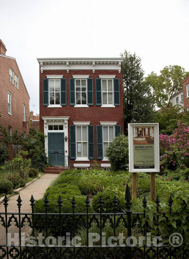 Photo- Row Houses, East Capitol St, Washington, D.C. 1 Fine Art Photo Reproduction