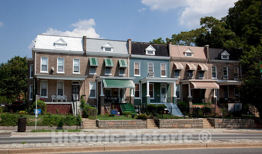 Photo- Historic Houses, North Capitol St, Washington, D.C. 1 Fine Art Photo Reproduction