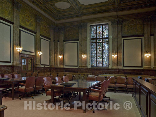 Indianapolis, IN Photo - East courtroom, rear view, Birch Bayh Federal Building, Indianapolis, Indiana