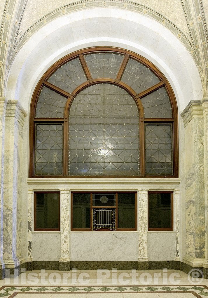 Indianapolis, IN Photo - Restored postal window, Birch Bayh Federal Building, Indianapolis, Indiana