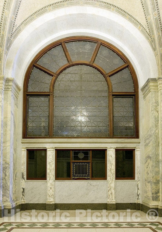 Indianapolis, IN Photo - Restored postal window, Birch Bayh Federal Building, Indianapolis, Indiana