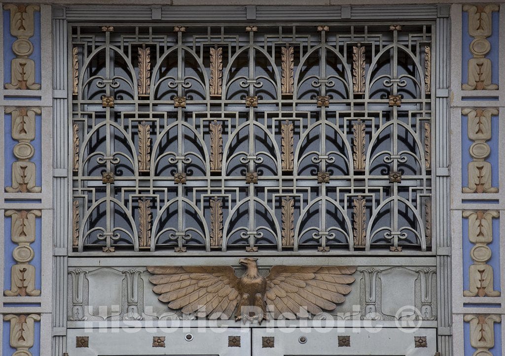 Camden, NJ Photo - Door Detail, U.S. Post Office and Courthouse, Camden, New Jersey