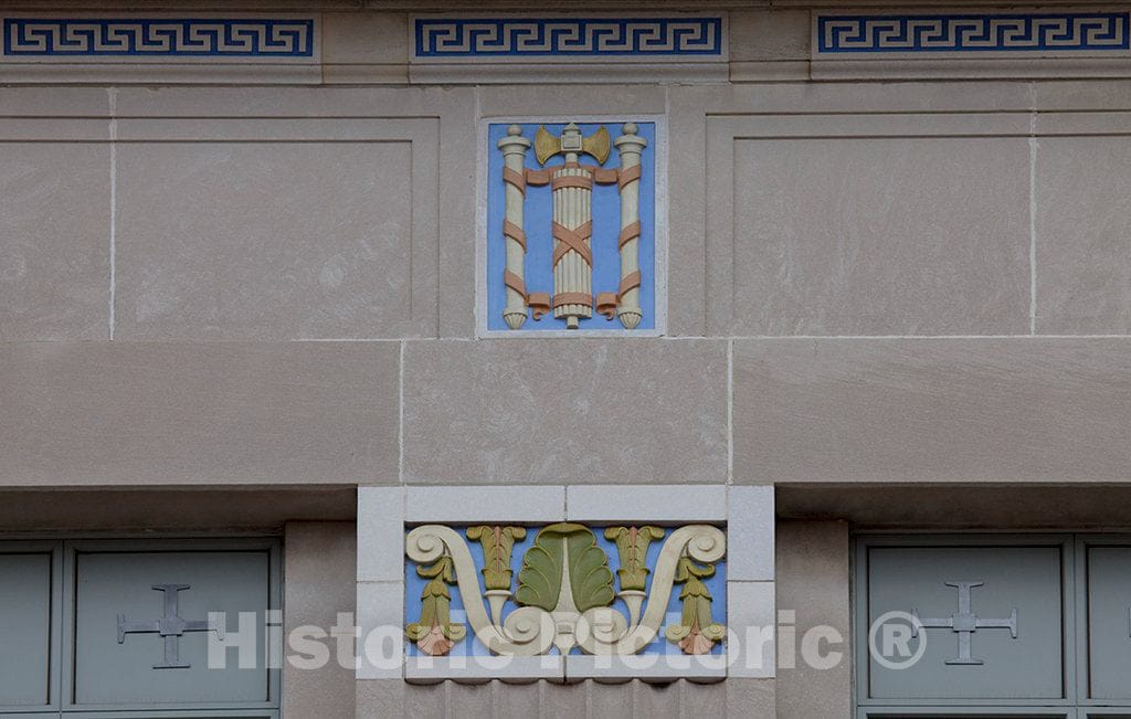 Photo- Exterior Detail, U.S. Post Office and Courthouse, Camden, New Jersey 2 Fine Art Photo Reproduction